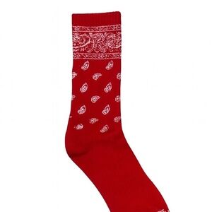Red Bandana Socks